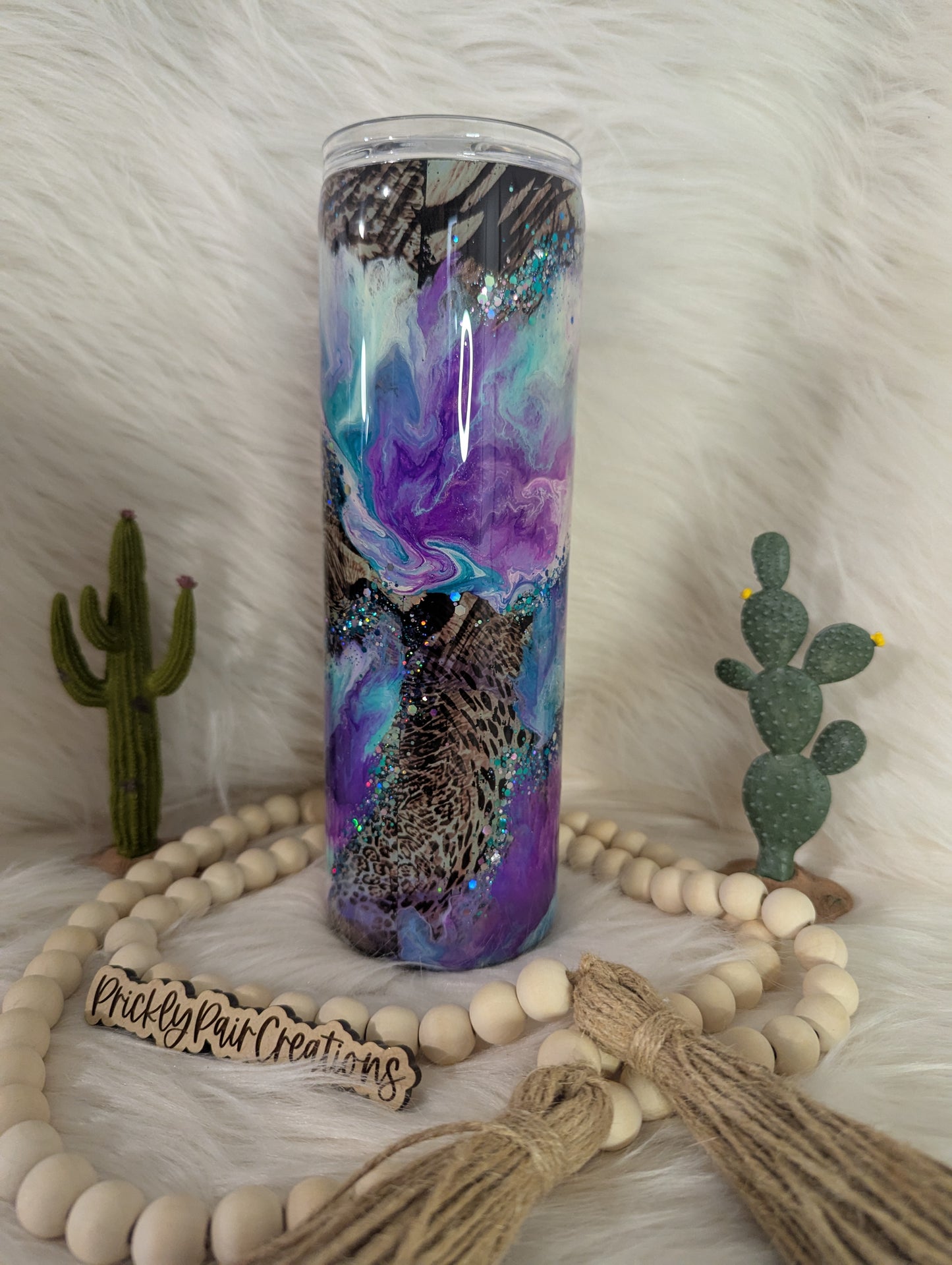 #15 30oz Skinny - Purple Safari