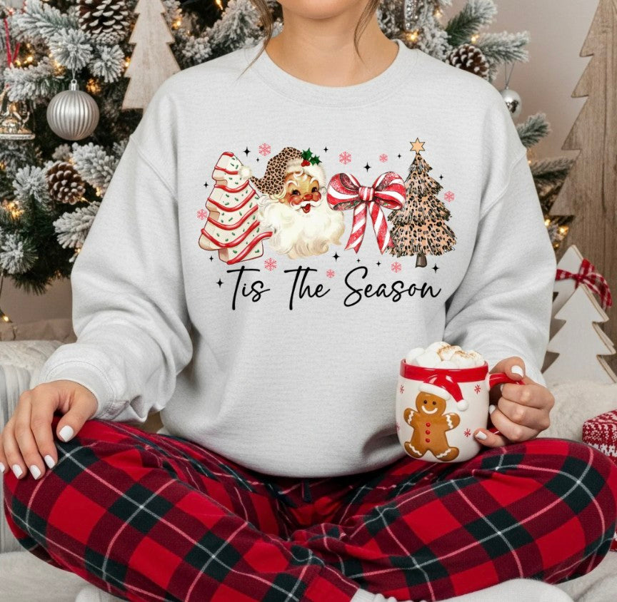 Tis The Season Leopard Santa