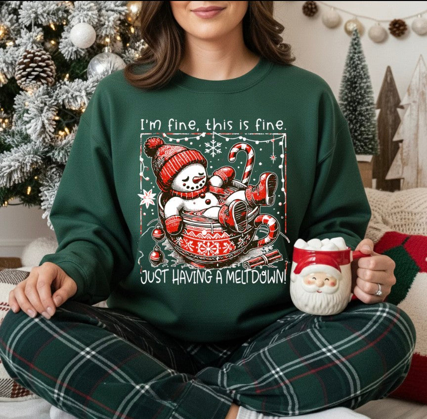 Just Having a Meltdown Snowman