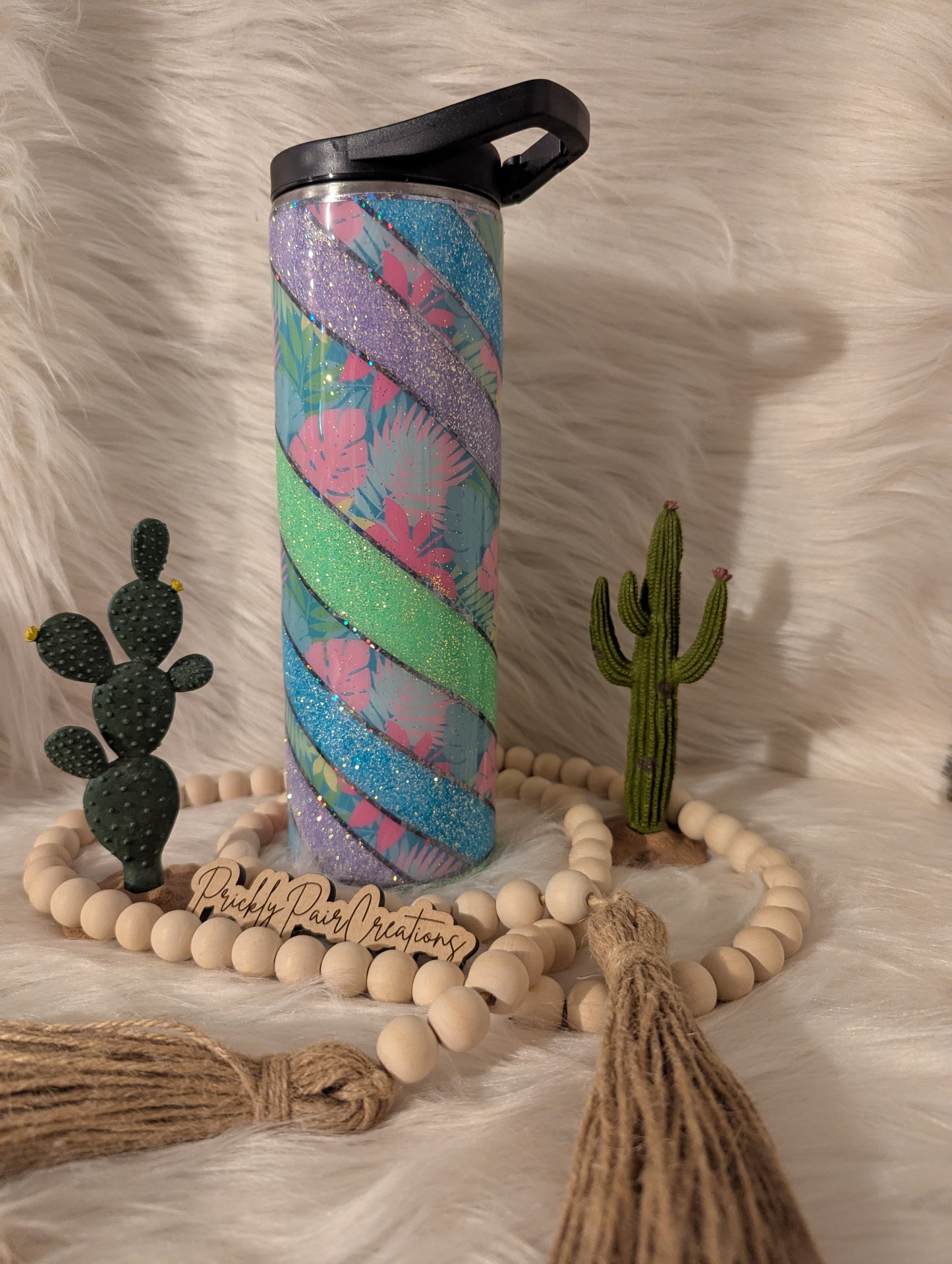 30oz Skinny Duo- Monstera Twist