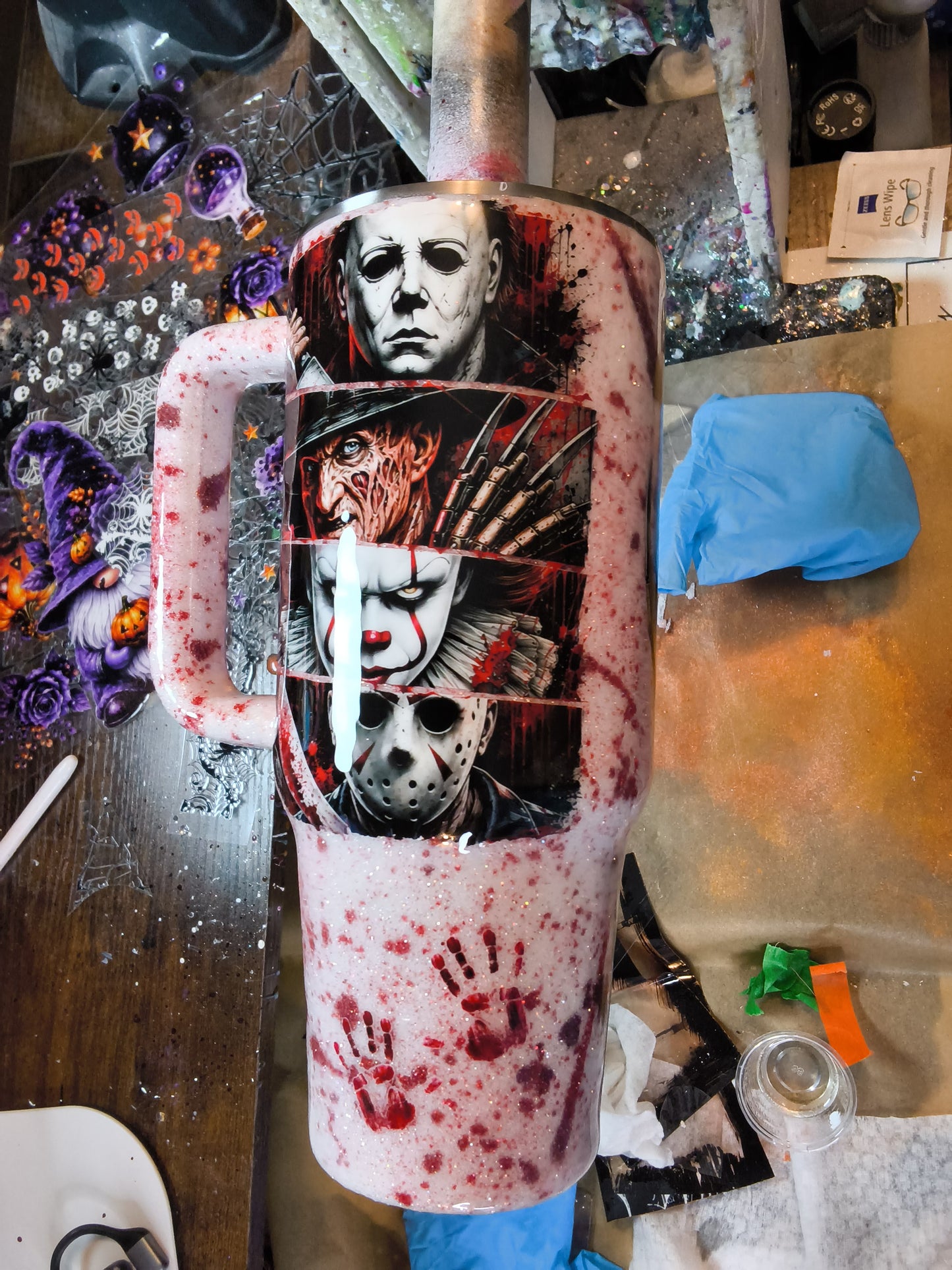 40oz big swig - Splatter
