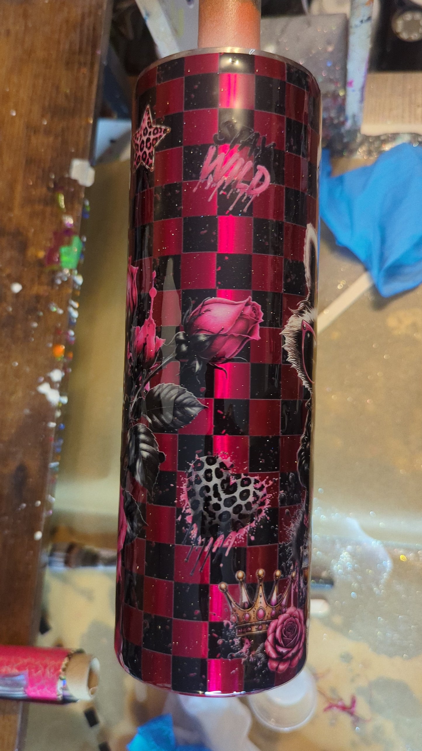 30oz Skinny- Stay Wild Racoon