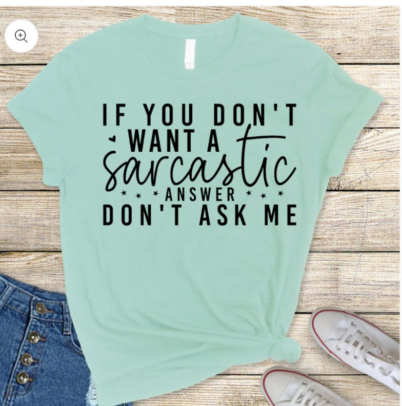 Sarcastic Answer