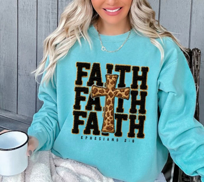 Faith with Leopard Cross