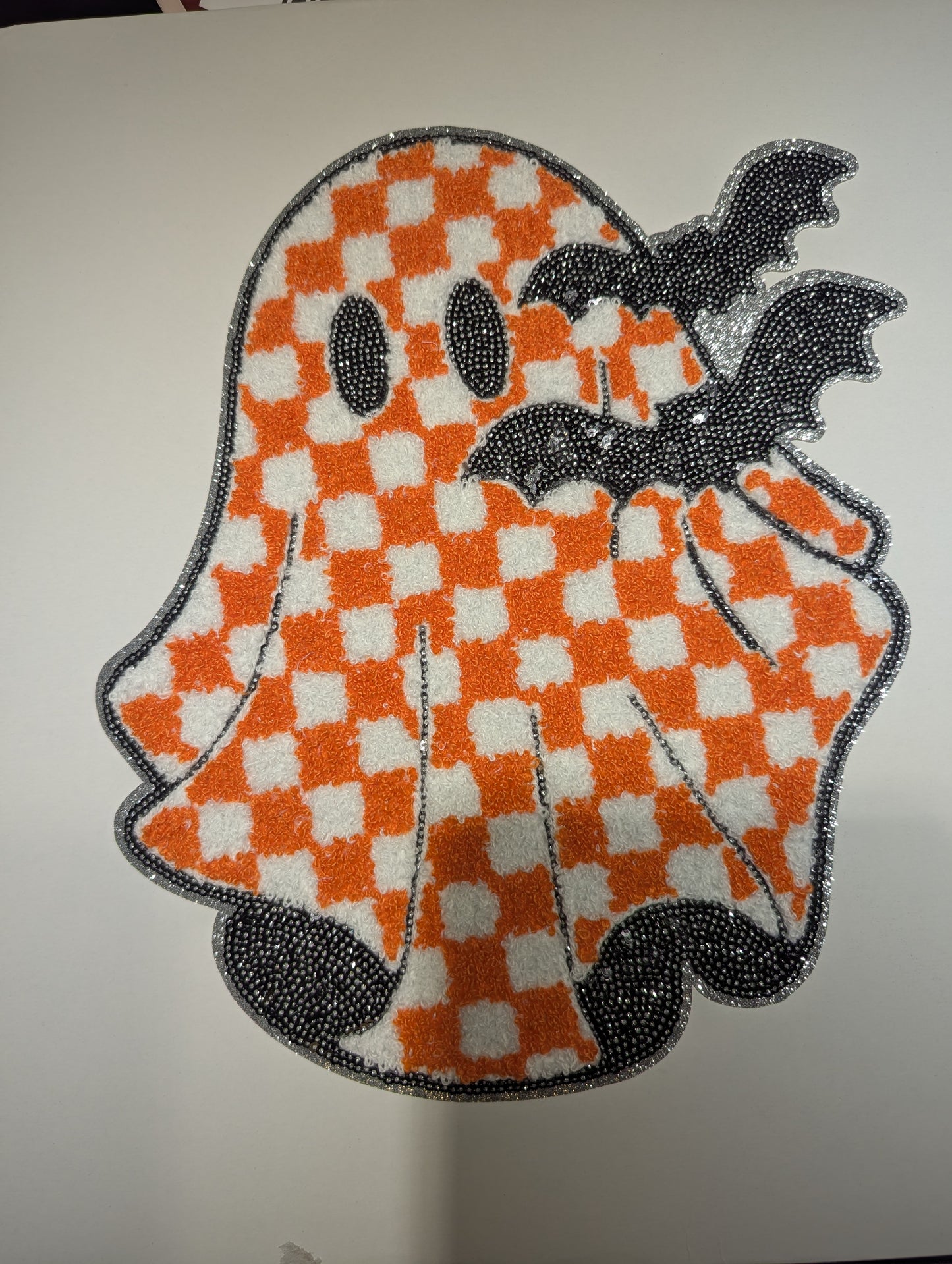 Checkered Ghost- Chenille Patch