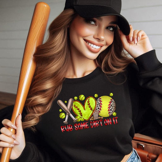 Put Some Dirt On It Softball (Glitter)