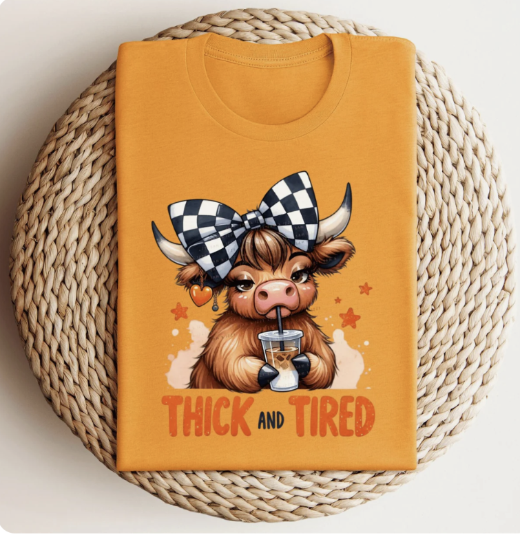 Thick and Tired Cow