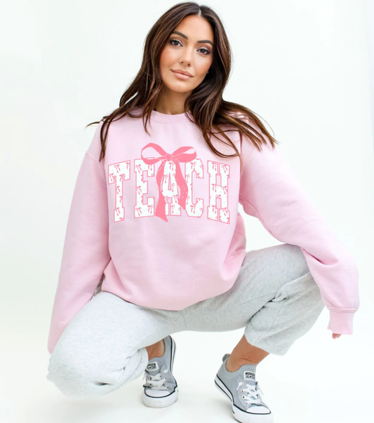 Teach-Pink w/ Bow