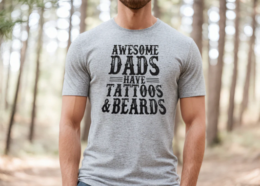 Awesome Dad's Have Tattoos & Beards