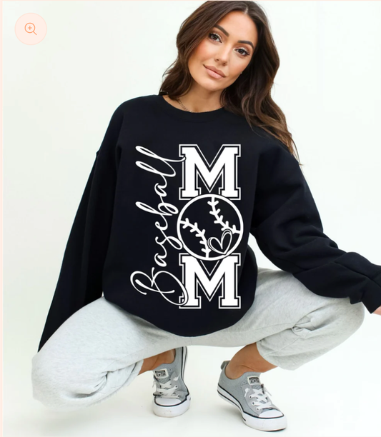 Neon Pink Baseball Mom