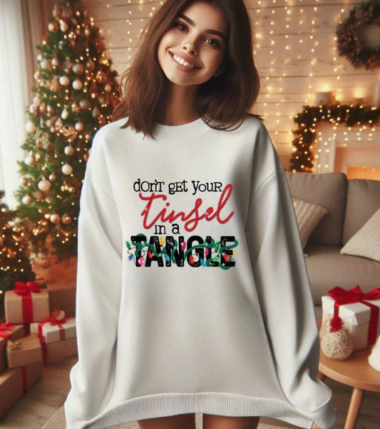 Tinsel in a tangle