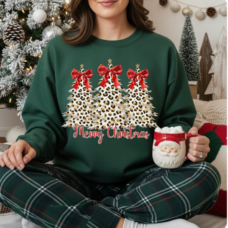 Leopard Tree Merry Christmas