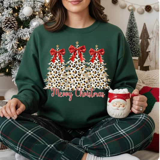 Leopard Tree Merry Christmas