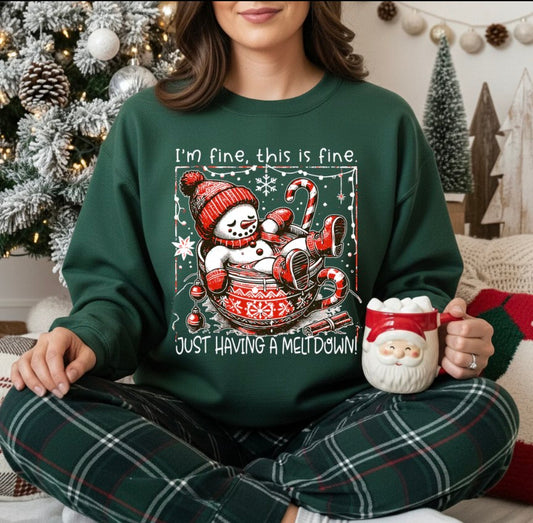 Just Having a Meltdown Snowman