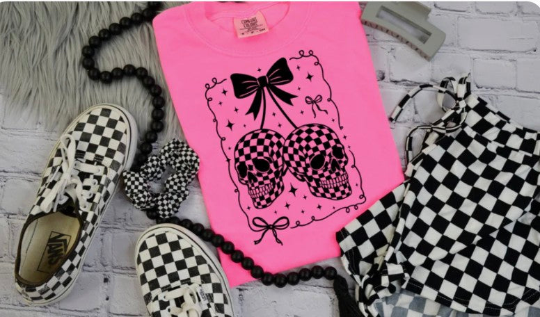 Checkered Skull Cherries