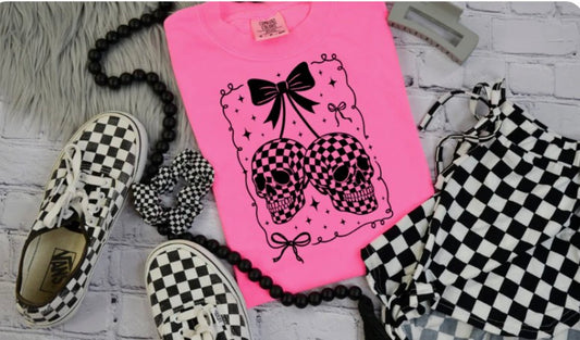 Checkered Skull Cherries
