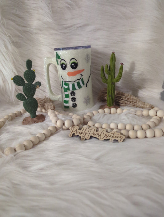 20oz Beer/Coffee Mug- Snowman