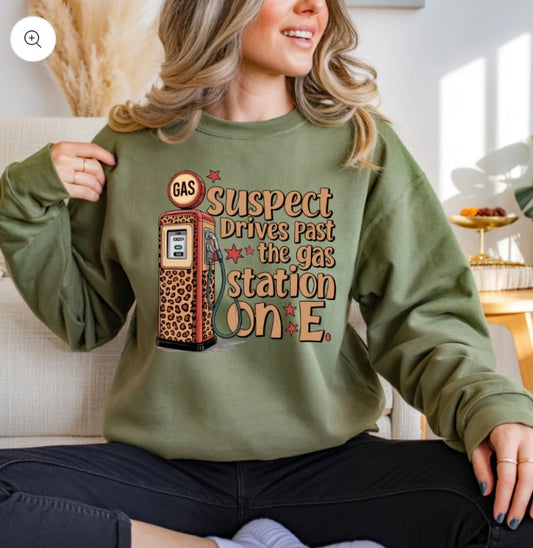 Suspect Drives Past Gas Station