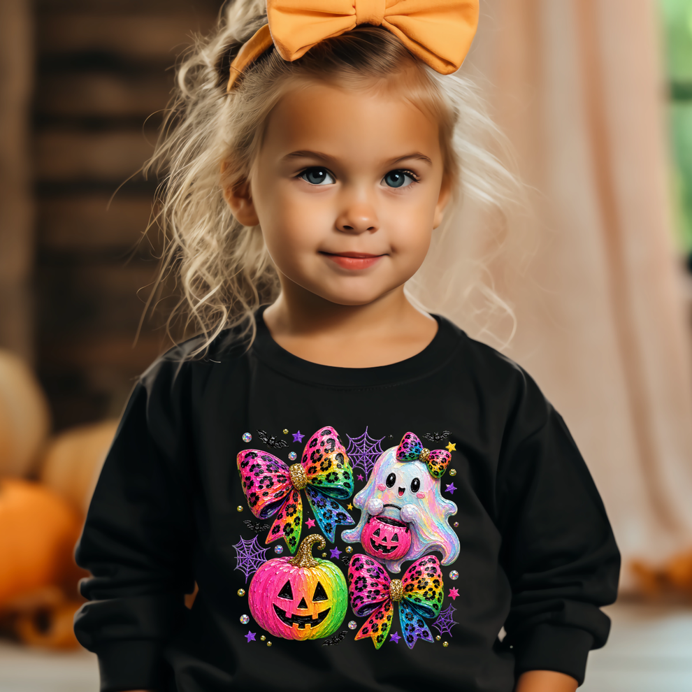 Neon Ghostie W/Bows