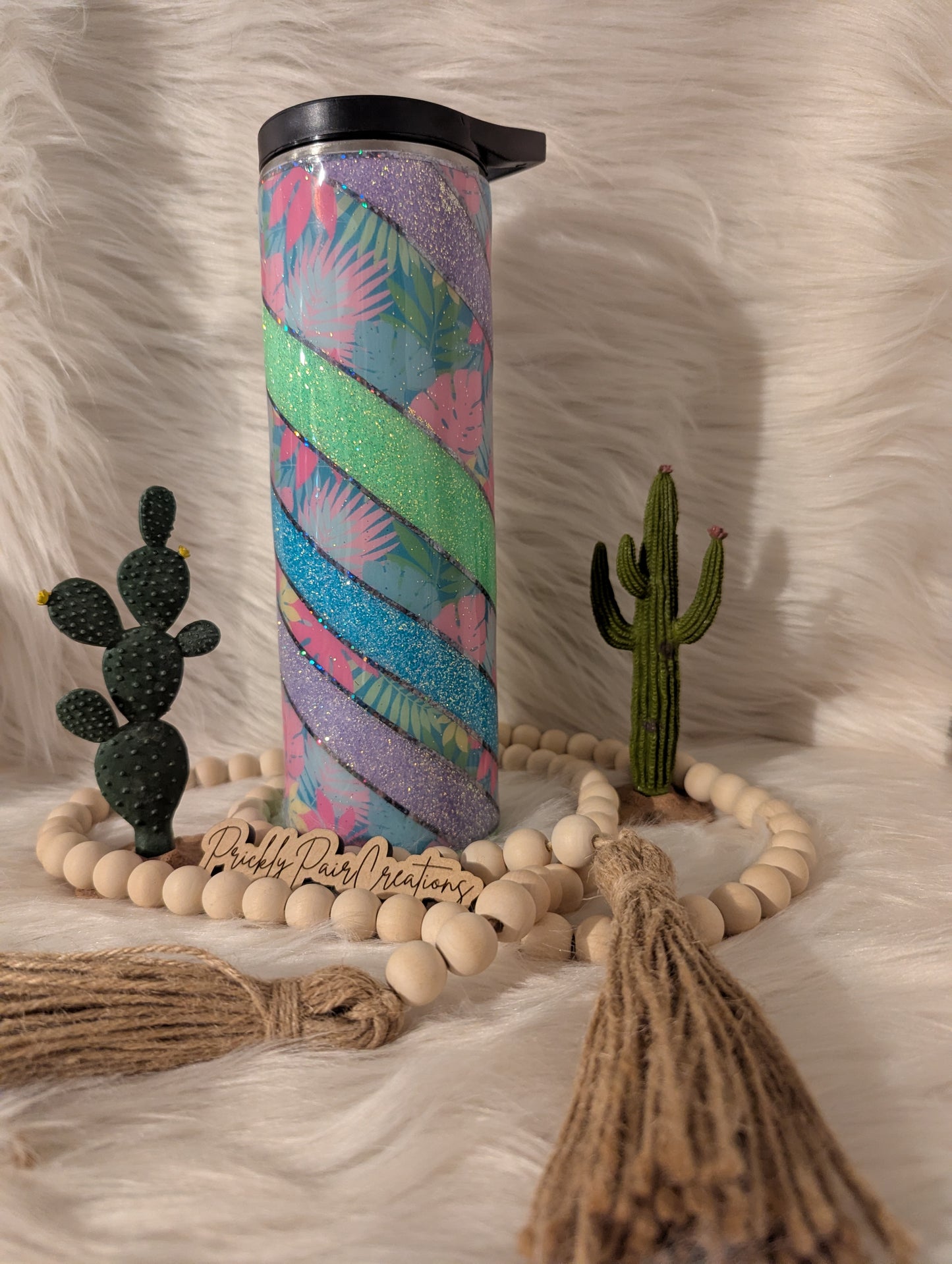 30oz Skinny Duo- Monstera Twist