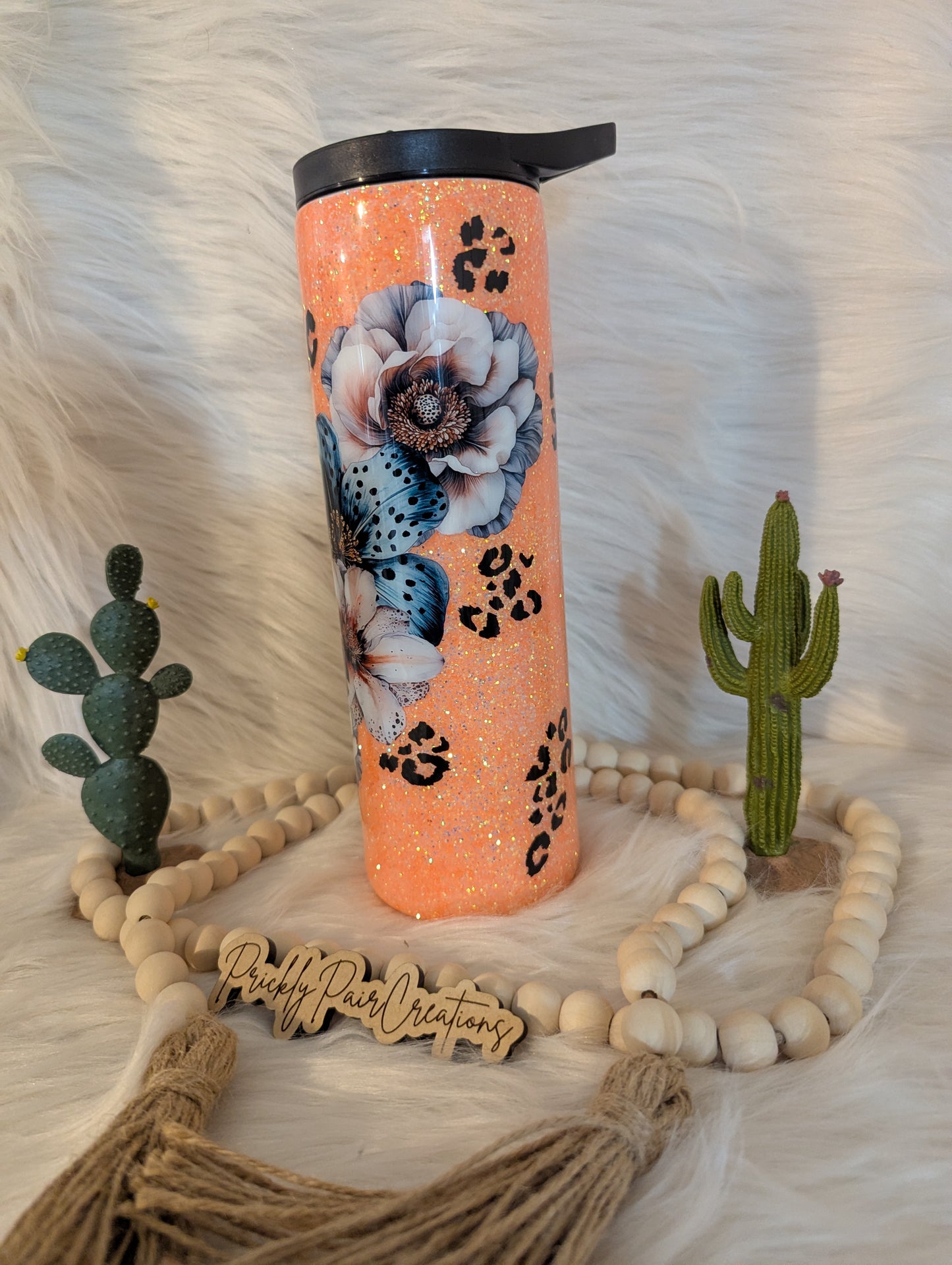 #26 30oz Duo Skinny- Coral W/ Navy