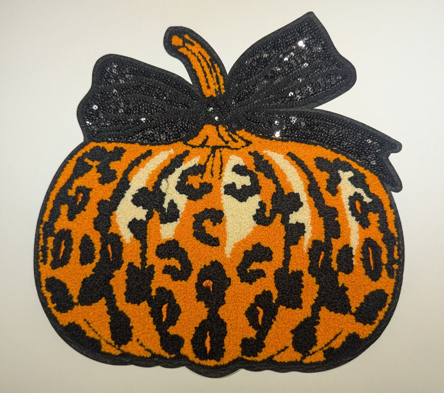Leopard Pumpkin- Chenille Patch