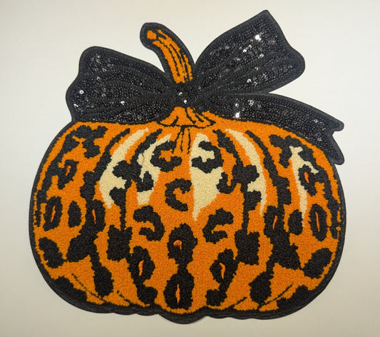 Leopard Pumpkin- Chenille Patch