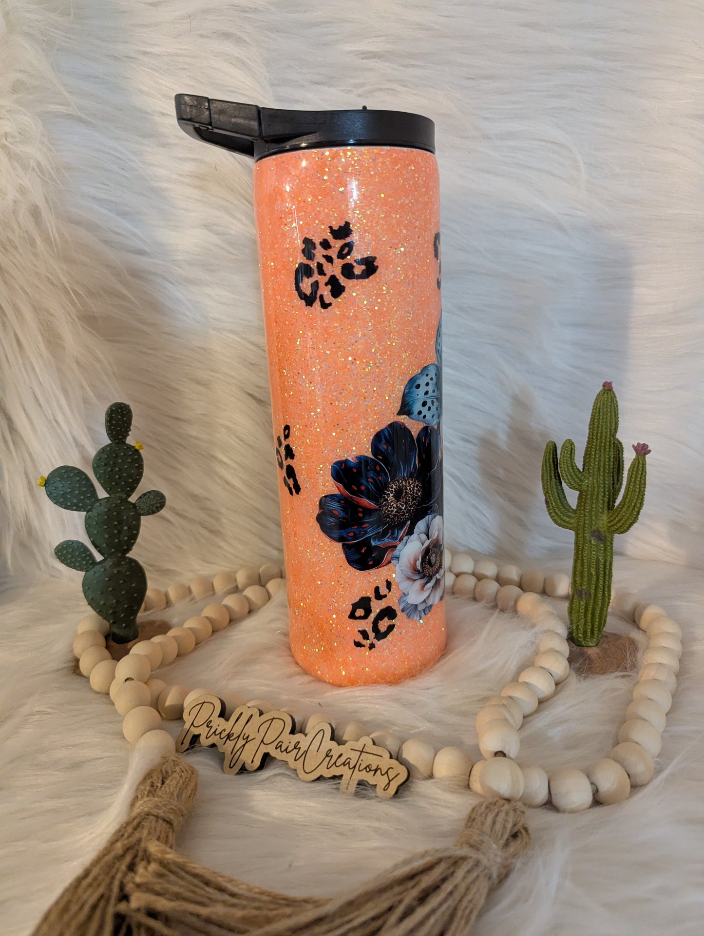 #26 30oz Duo Skinny- Coral W/ Navy