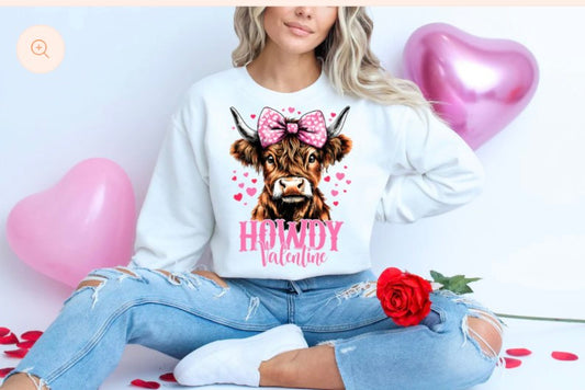 Howdy Valentine Cow