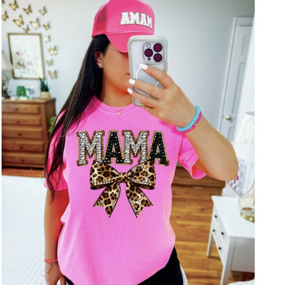 Faux Rhinestone Mama