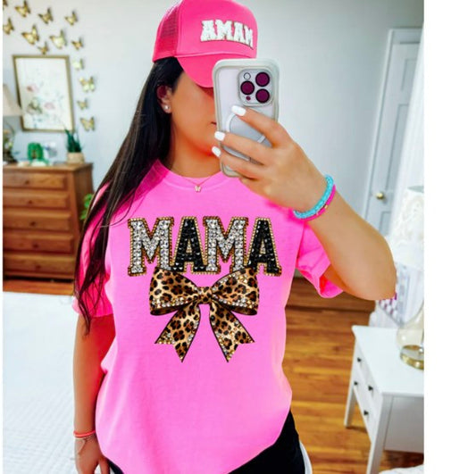 Faux Rhinestone Mama