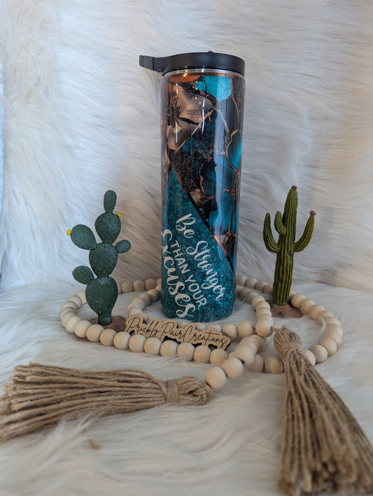 30oz Duo Skinny- Stronger Than Your Excuses