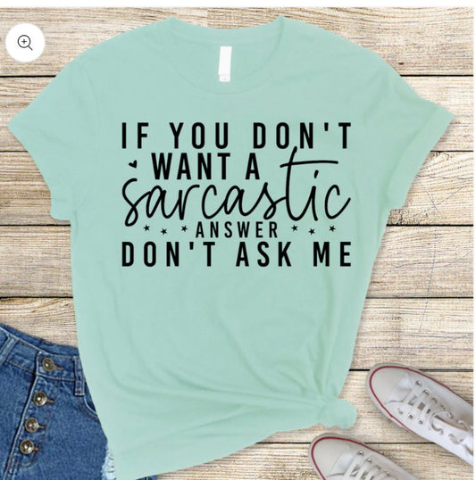 Sarcastic Answer