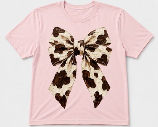 Cow Print Bow