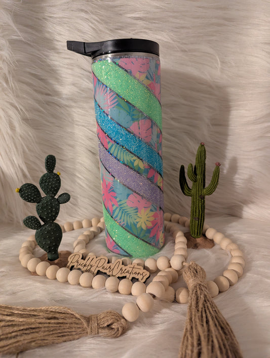 30oz Skinny Duo- Monstera Twist