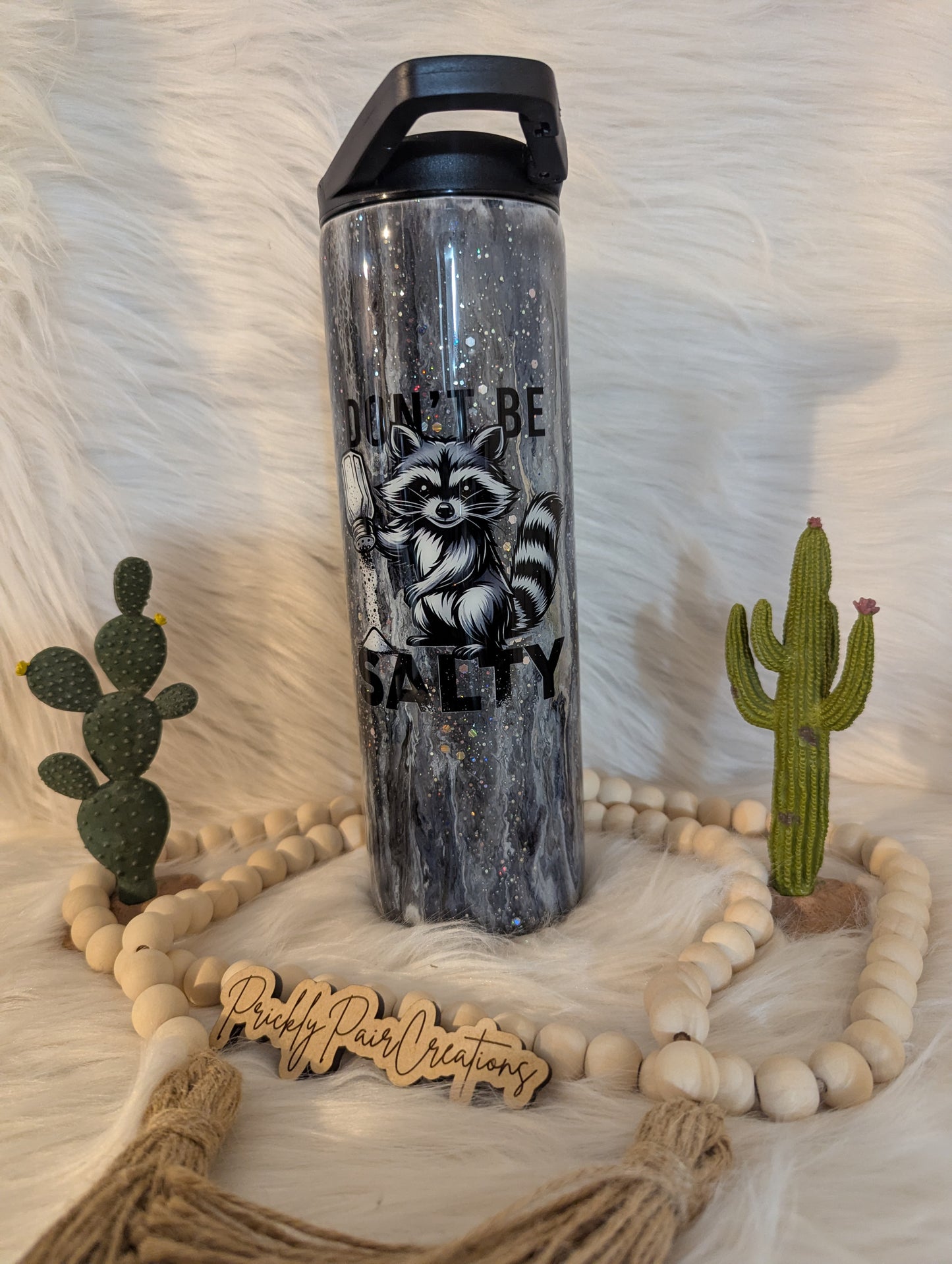 #10 30oz Duo Skinny- Stay Salty Raccoon
