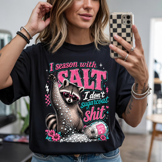 I Season With Salt Racoon