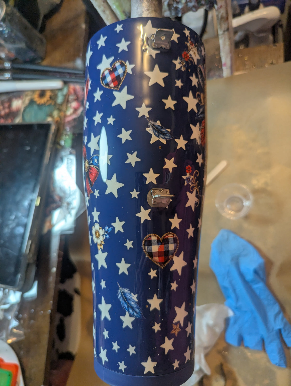 40oz Ice Shaker- Stars and Hearts