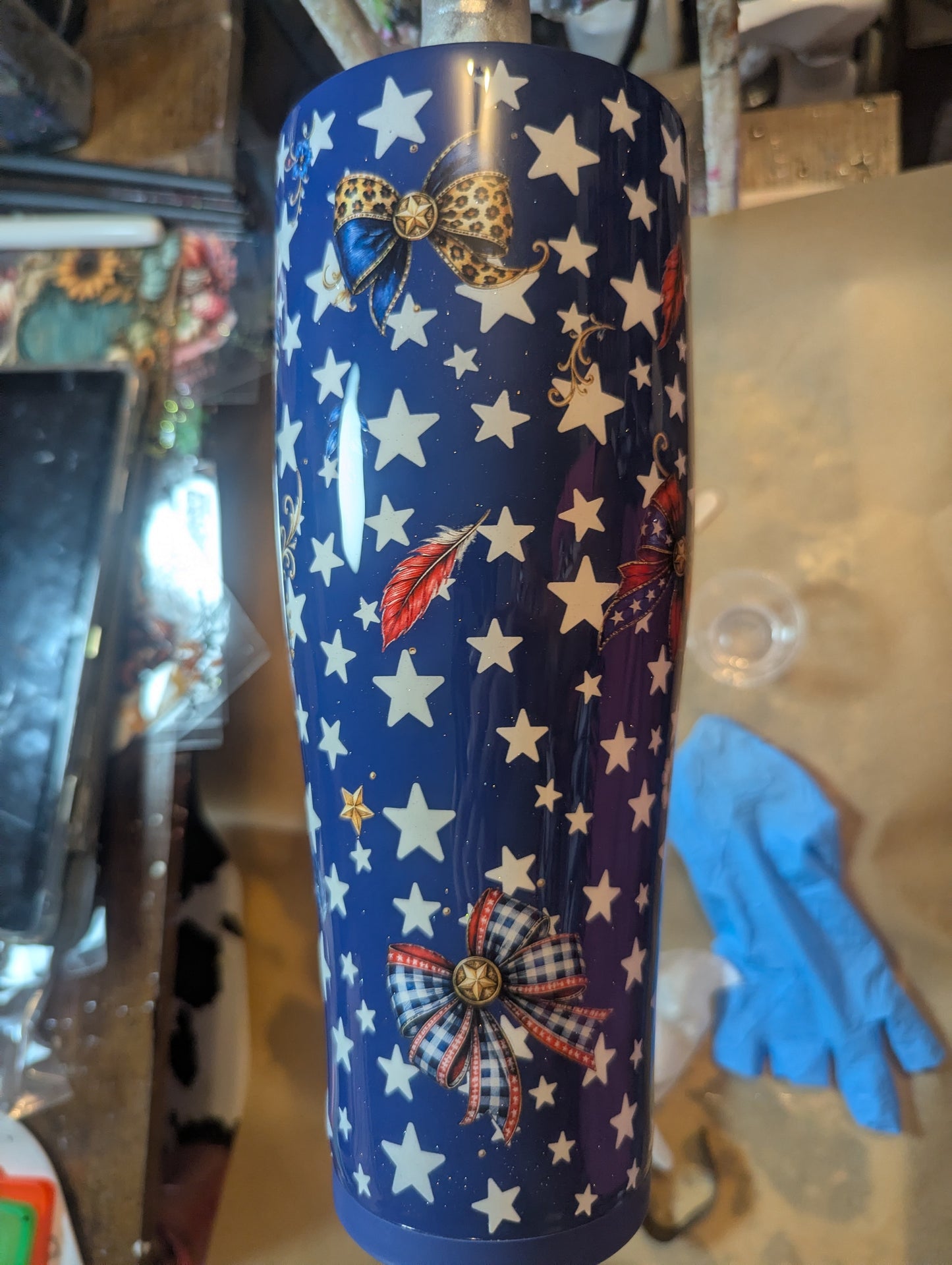 40oz Ice Shaker- Stars and Hearts