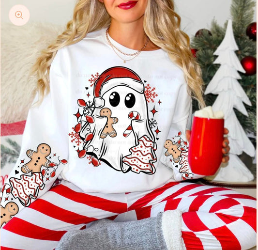 Christmas Cake Ghostie W/ Sleeve