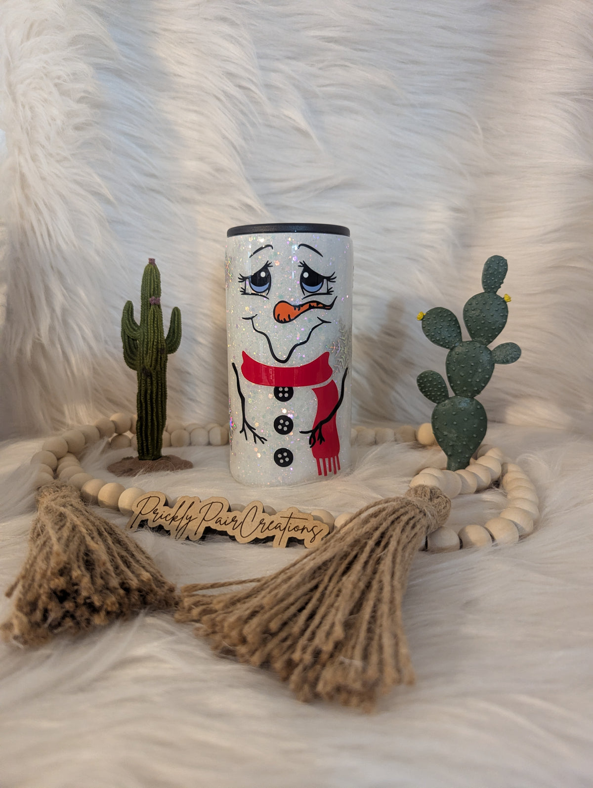 12oz Skinny Can Kewlzie- Winter Wonderland Snowman