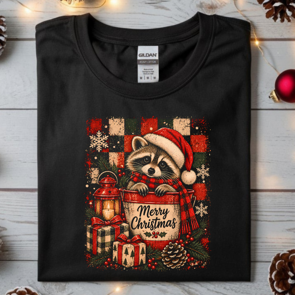 Merry Christmas Racoon